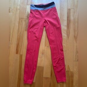 Lolë bright red sport gym leggings size XS